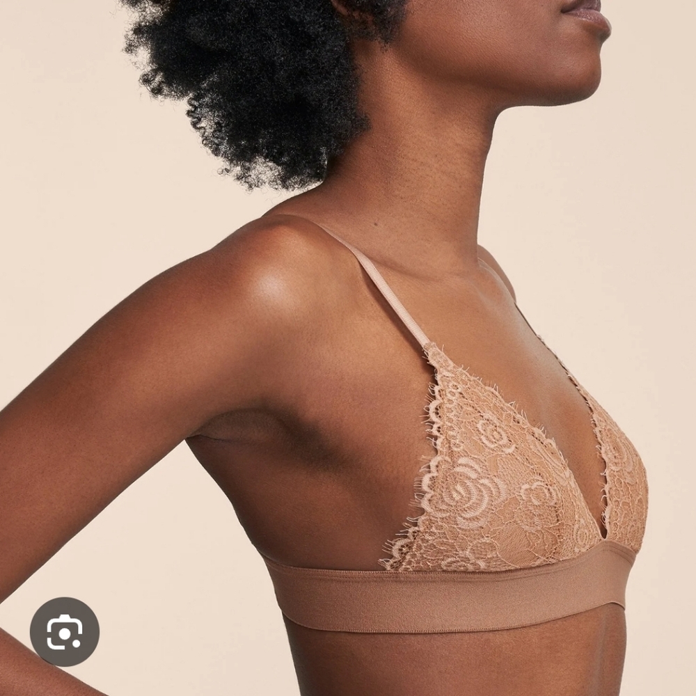 Pepper Everyday Lace Tan Bralette‎ Triangle Bra